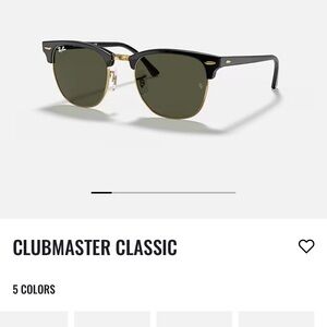 Ray-Ban Clubmaster Classic Sunglasses - Black and Gold